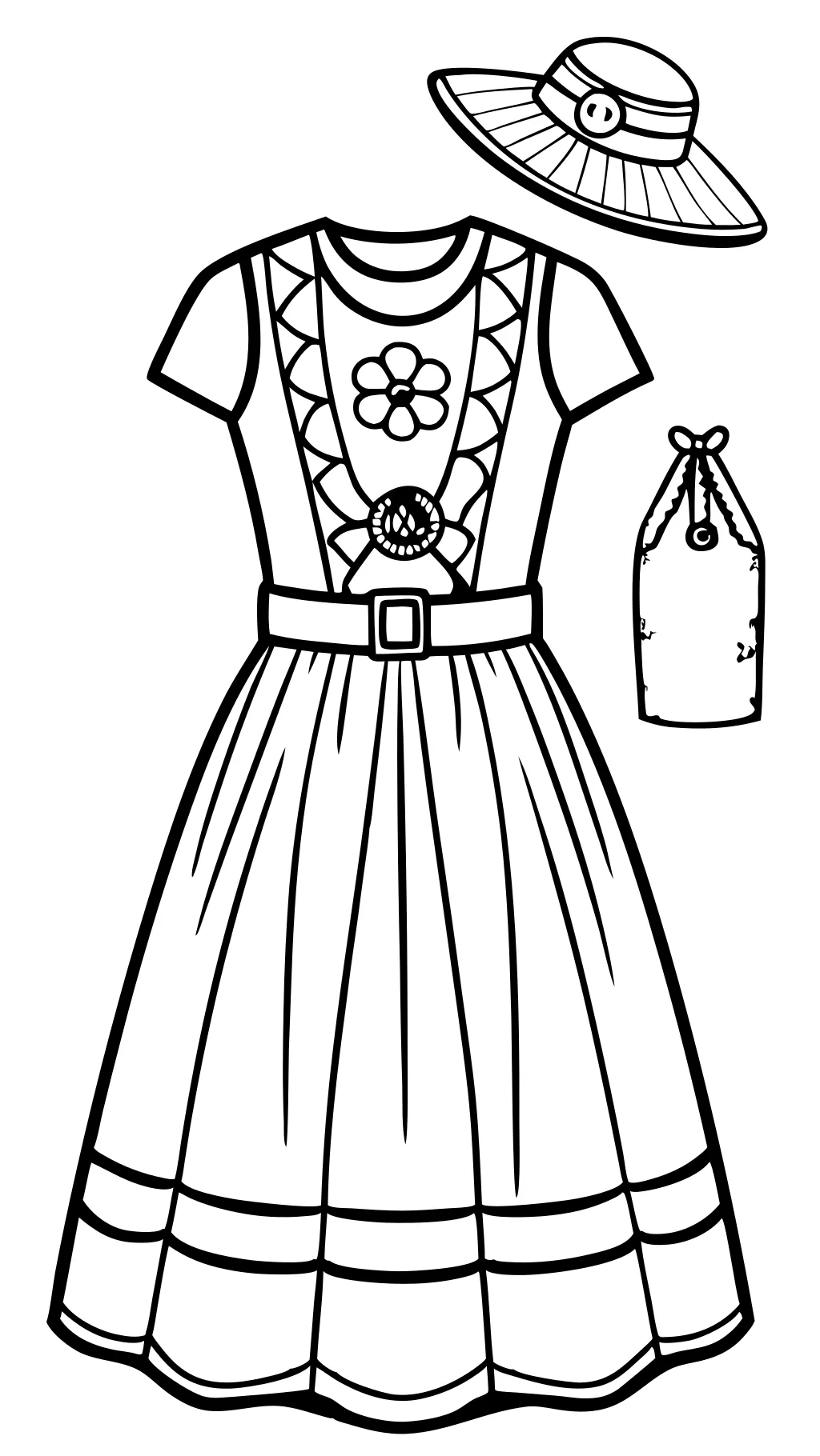 dress coloring pages